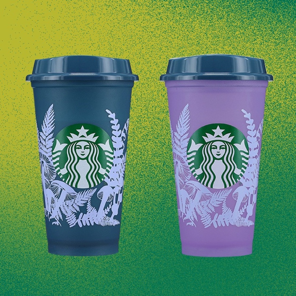 Starbucks holiday 2022 reusable color changing cup